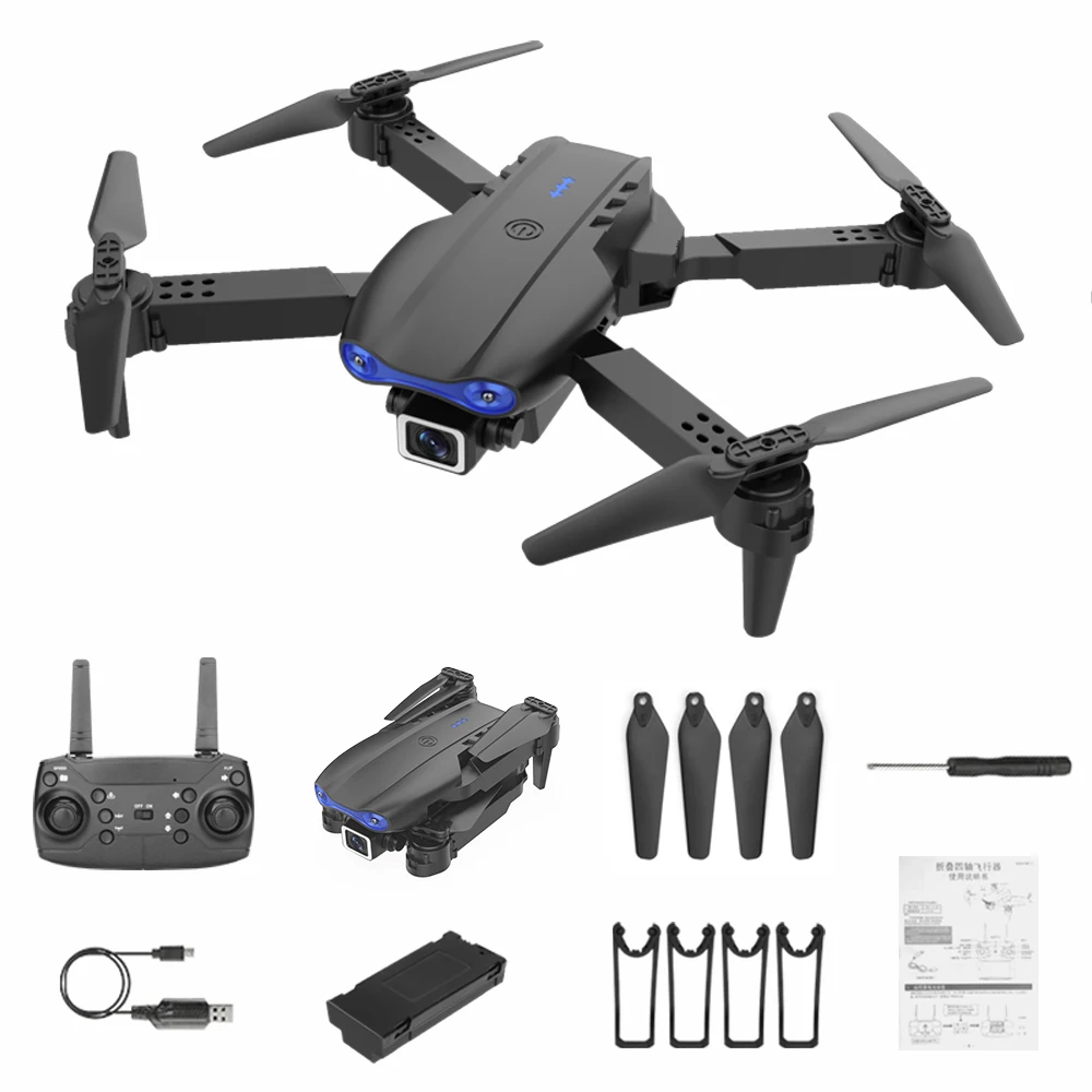 

NEW K3 Mini Drone 4K HD Dual Camera Orange Wide-angle WIFI Fpv Foldable Quadcopter Air Pressure Altitude Hold RC Helicopter