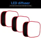 Портативный светодиодный софтбокс 40x40 см, складной софтбокс, светодиодная Светильник вая панель, рассеиватель светильник для Yongnuo YN600, YN900, модификатор освещения