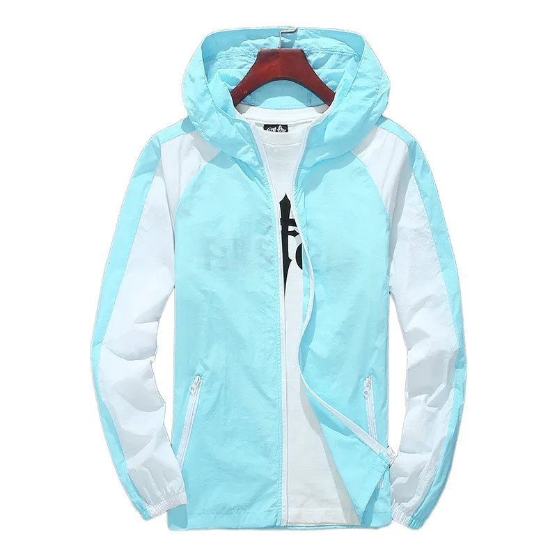 

Jacket men and women lover ultra thin loose M-4XL plus size sunscreen clothing 2020 summer fashion breathable hooded coats JD905