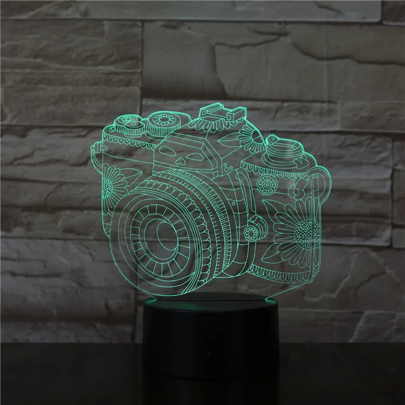 Камера 3D USB светодиодный светильник украшение для дома детская одежда сна Цвета
