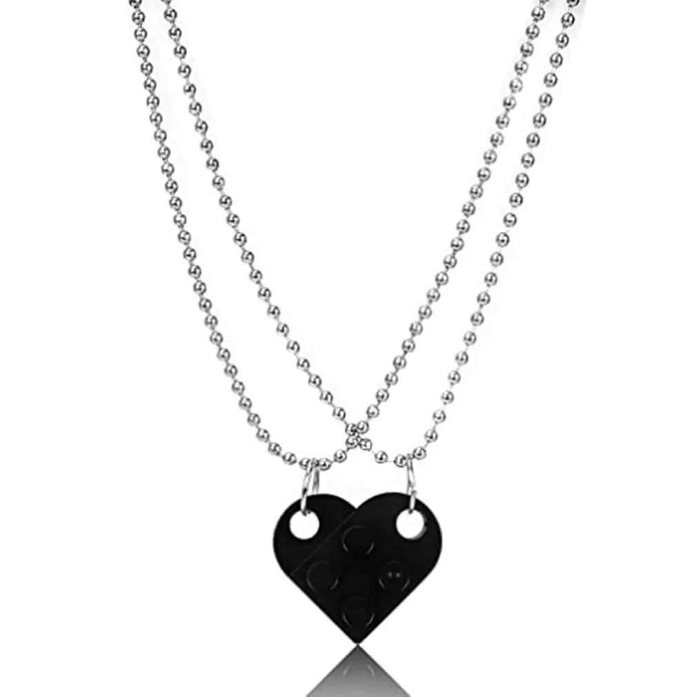 

Brick Necklace For Couples Heart Shape Friendship Necklace Set Matching Necklaces For Mom And Daughter