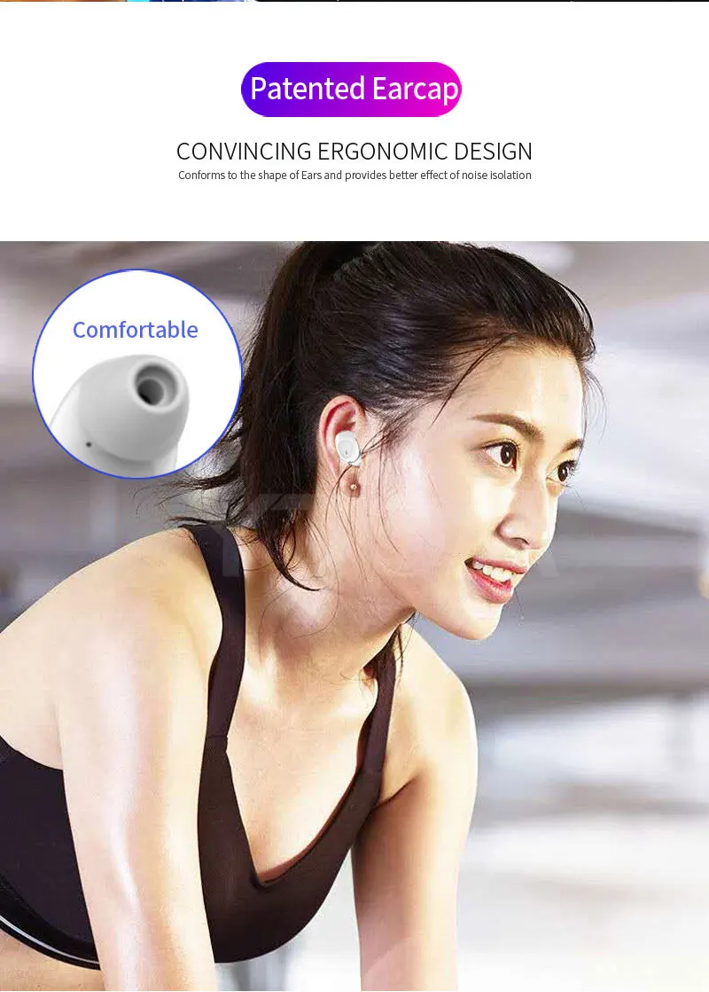 Touch Key Smallest Bass Mini True Wireless Bluetooth 5.0 Headphones Earphone TWS HD Stereo Earbuds For xiaomi iphone huawei