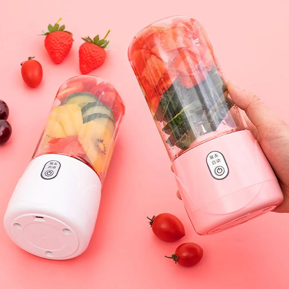 

First Generation Portable Mini Juicer Cup Rechargeable Vitamin Juicer Fruit Strong Power Small Juicer Cup 4 Blades