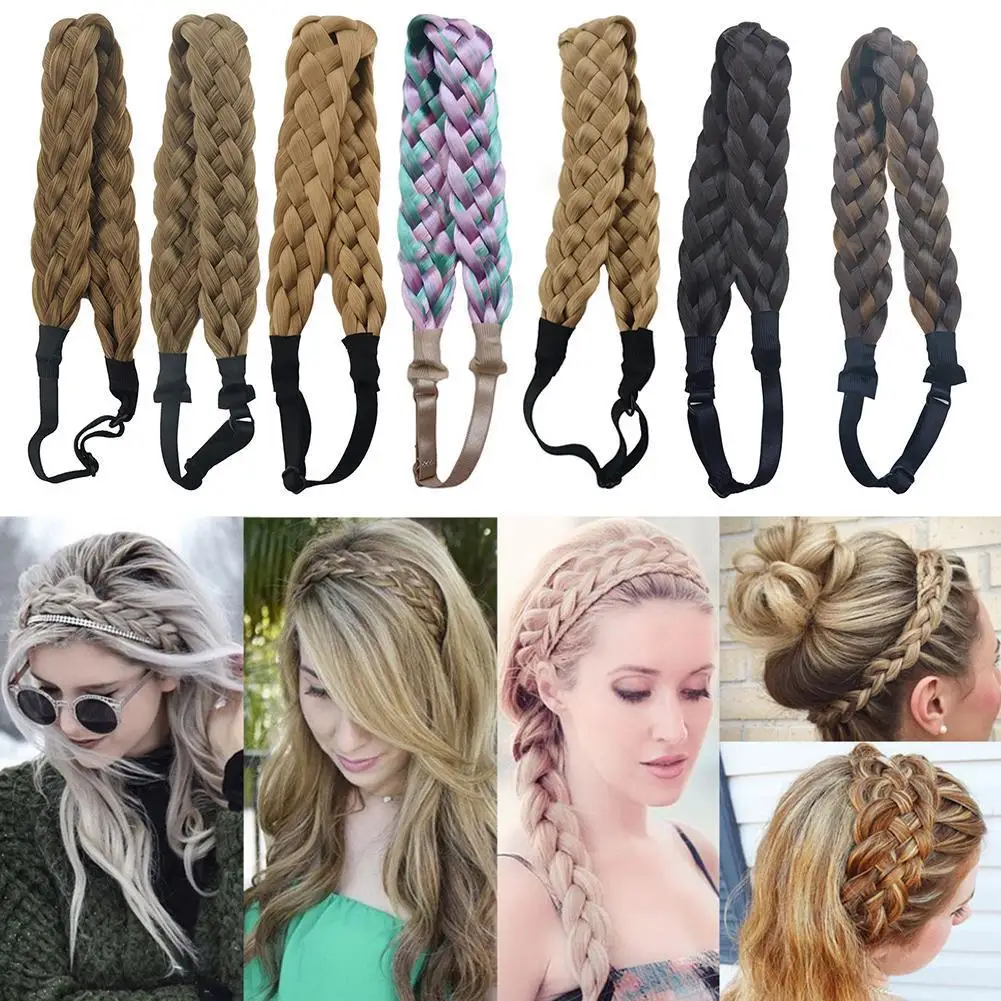

Hand-woven Braids Fashion Retro Braids Bohemian Twist Headband Braid Girl Hair Accessories