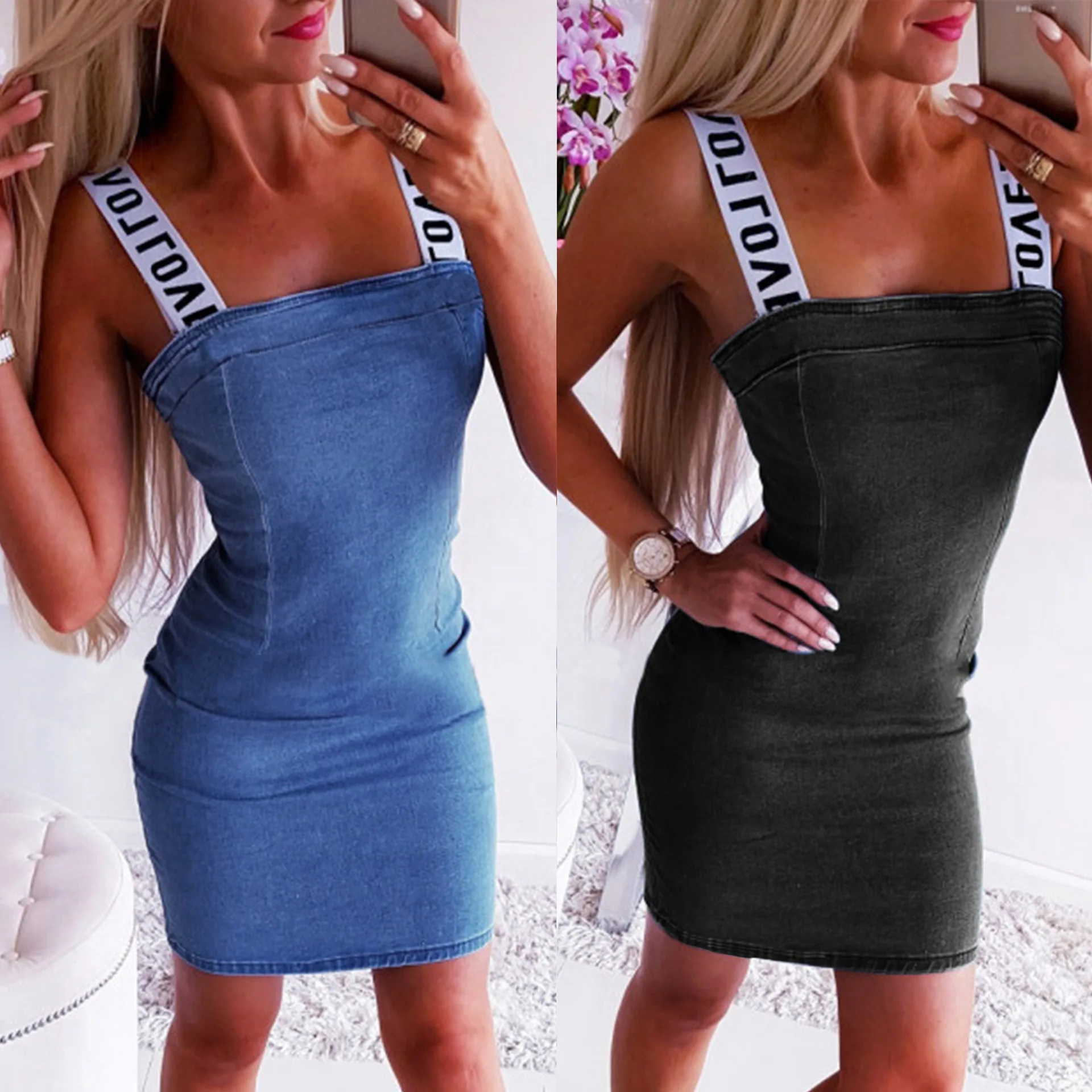 2019 сексуальное облегающее платье с лямкой на шее молнии надписью открытыми