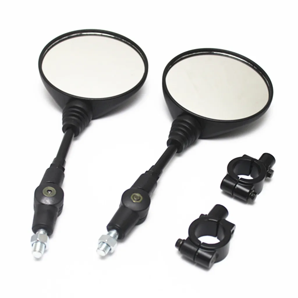 

Motorcycle Scooter Street Bikes 22mm Handlebar Rear View Side Mirrors Wear Resistant