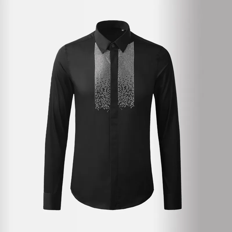 

Рубашка мужская приталенная с длинным рукавом, 100% хлопок, 3xl