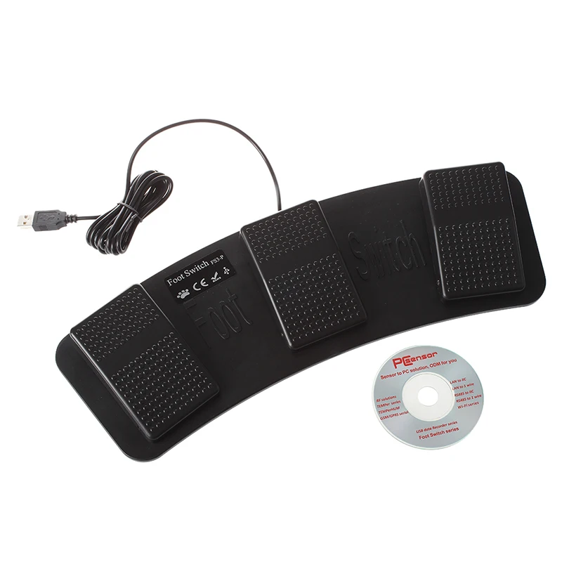 CSS FS3 P USB тройной Ножной Переключатель педаль управления клавиатура мышь ПК игра