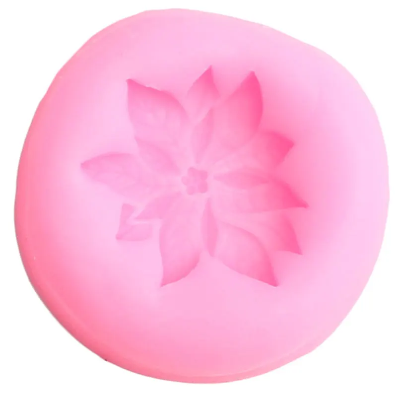 3D пуансеттия Цветок Силиконовые Формы для кексов фигурки жениха и невесты