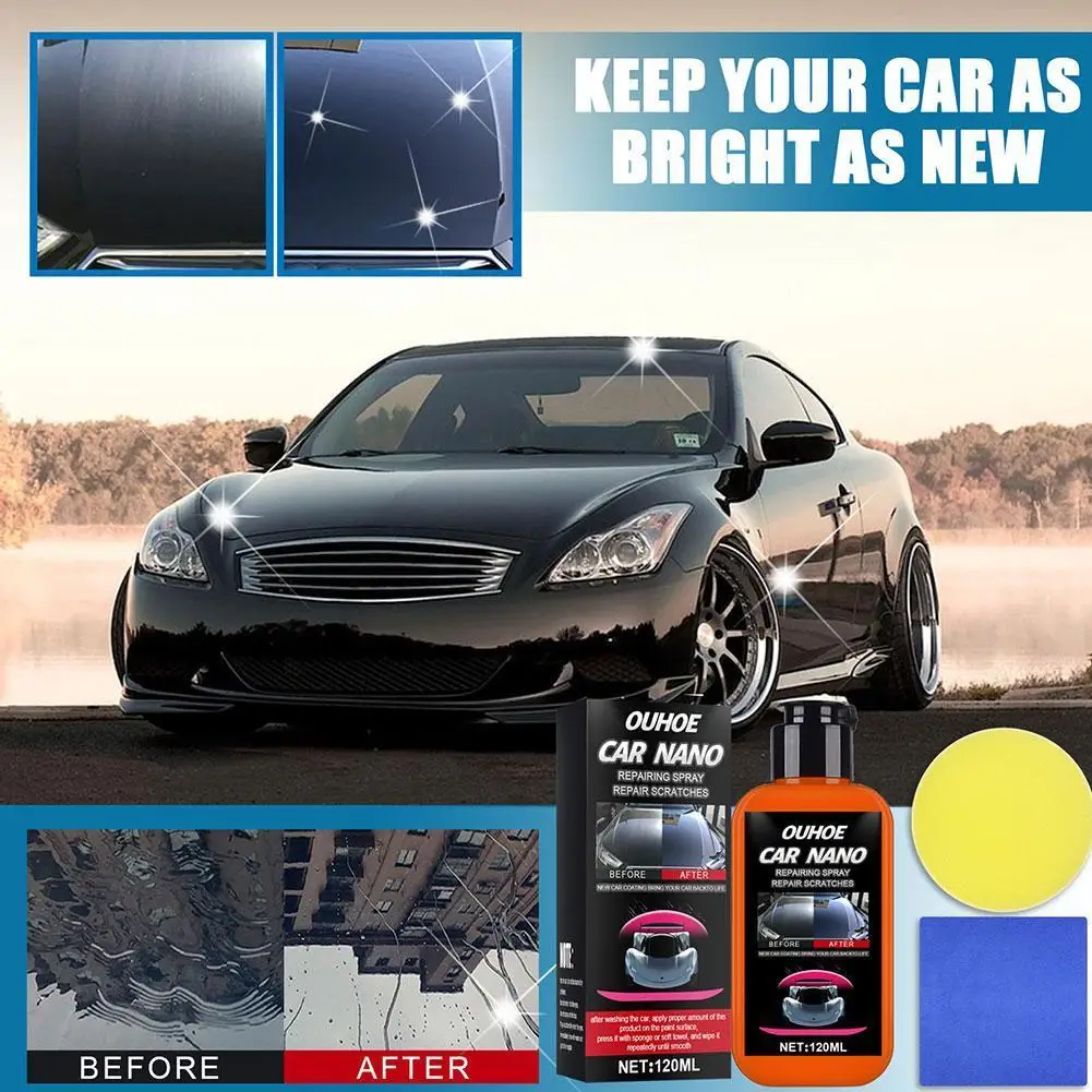 

Car Wax Crystal Plating Set Hard Glossy Carnauba Wax Paint With Coating Sponge Care And Scratch Tiny Repair Towel Maintenan B3G2
