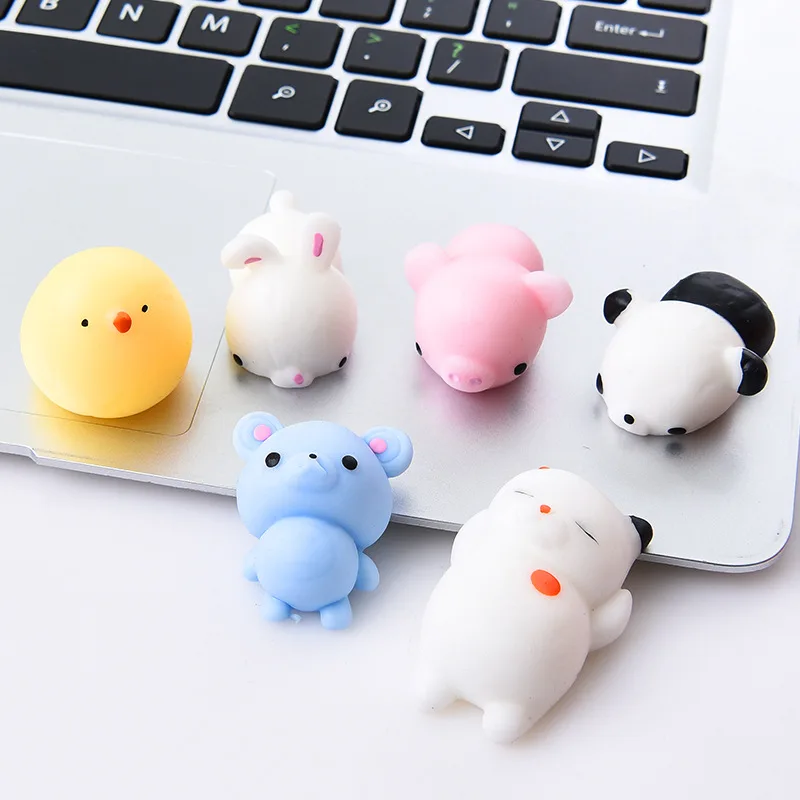 Милые мягкие игрушки Mochi Cat Squeeze Healing Fun детские Kawaii для снятия стресса с животными |