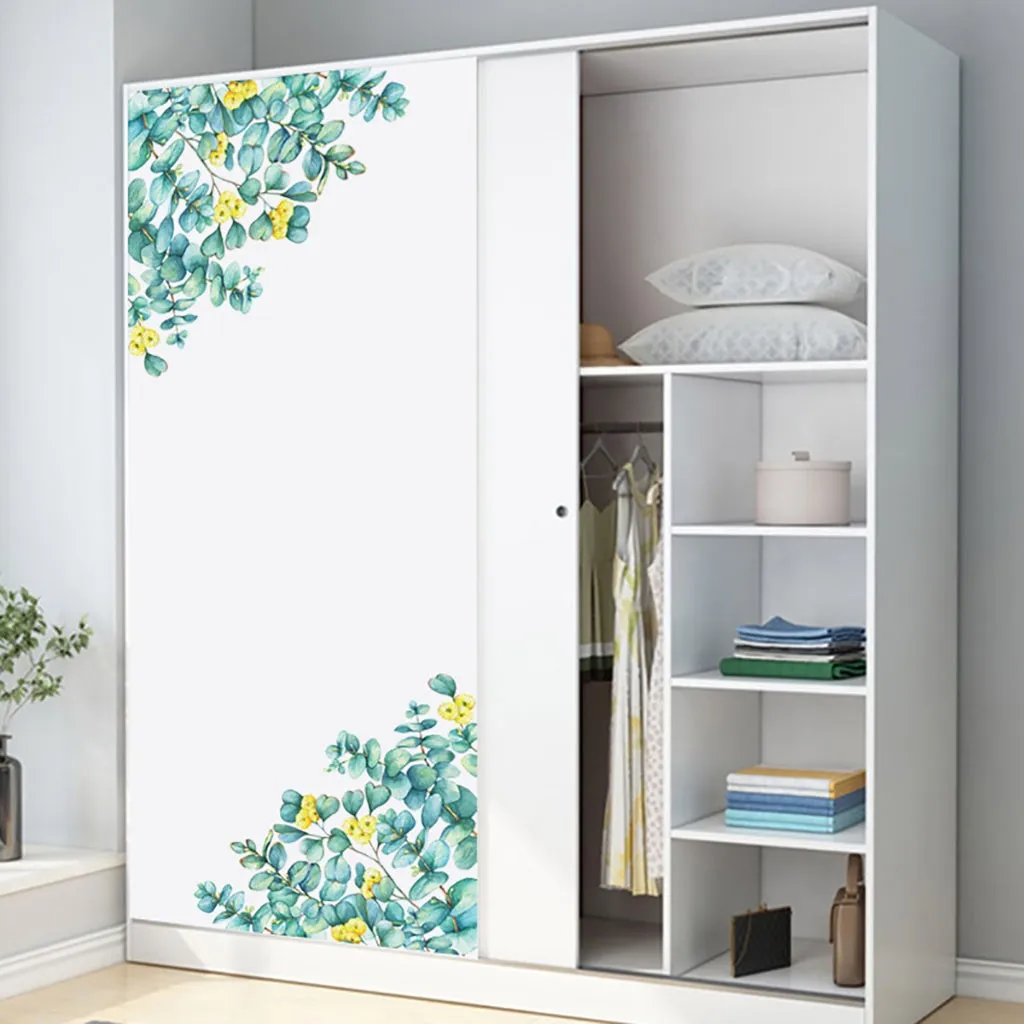 DIY тропические растения и листья наклейки на стену домашняя комната зеленые | Дом