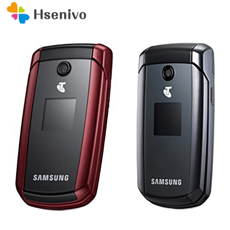 

Samsung C5220 Refurbished-Original Unlocked GSM 3G Cellphone Flip Mobile Phone Black