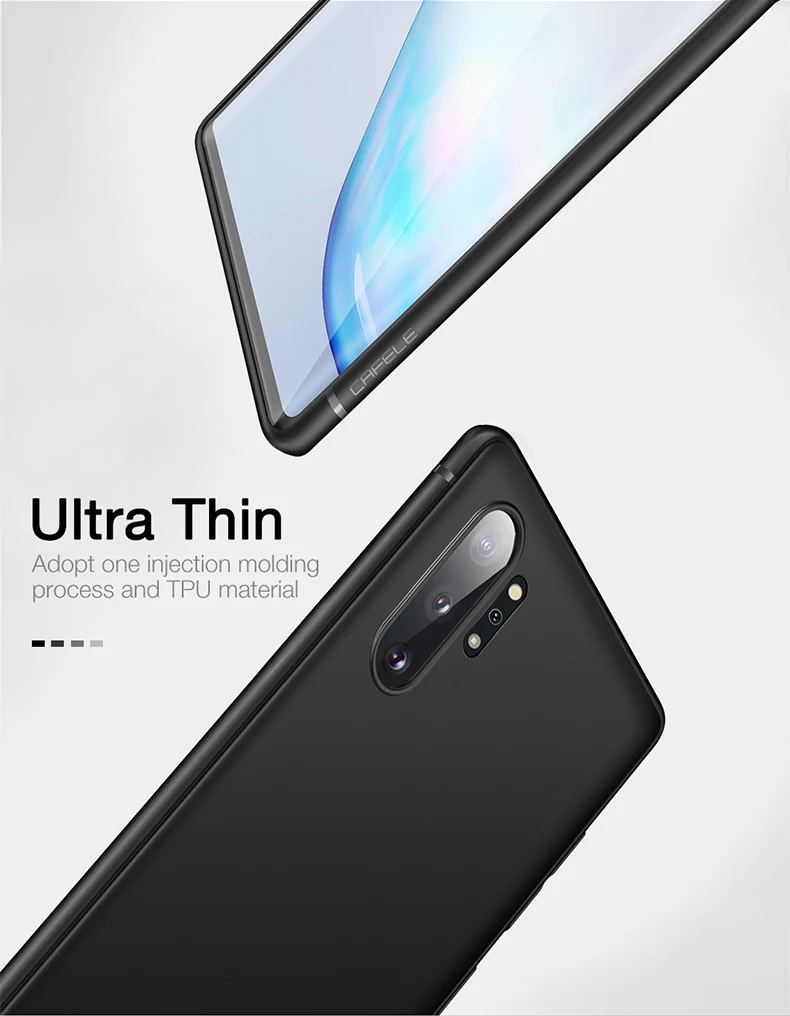 Чехол для телефона CAFELE для samsung Galaxy Note 10 pro A9s, Мягкий ТПУ деловой чехол для samsung Note10 pro, задняя крышка, не оставляет отпечатков пальцев