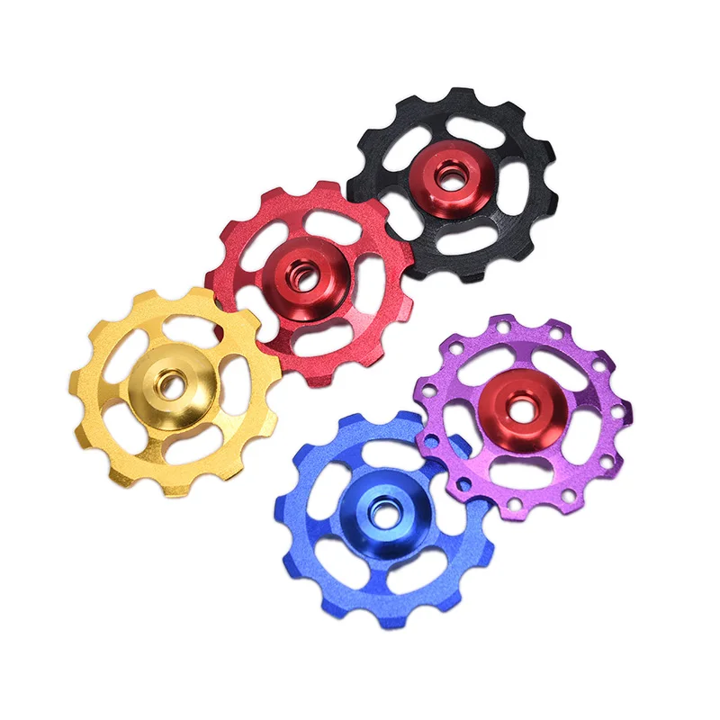 

Ultralight MTB Aluminum Alloy Bike Bearing Jockey Wheel Rear Derailleur Pulleys Outdoor Bicycle Parts Jockey Wheel 1pc
