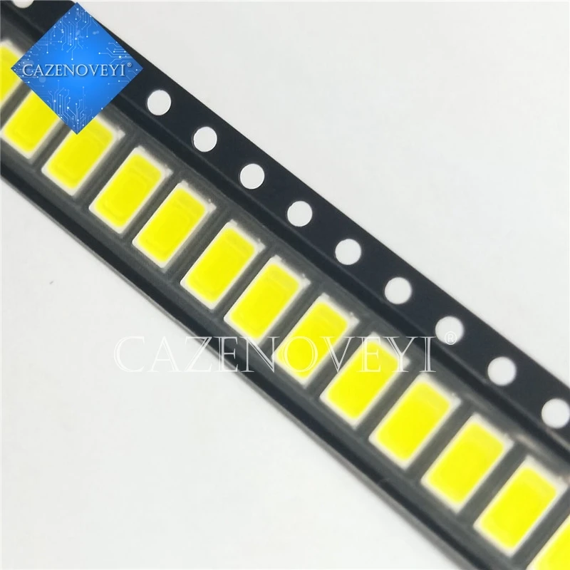 200 шт./лот 5730 0,5 Вт-5600 мА 50-55 лм 6400K-5730 K SMD 5730 Светодиодная лампа 3,2 (3,4 ~ в)