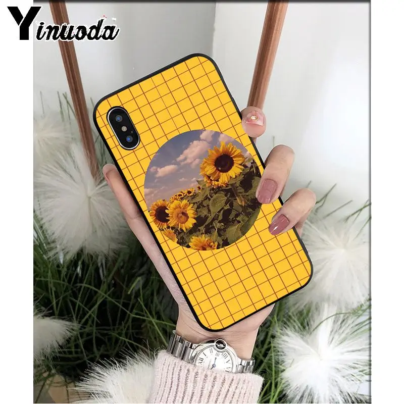 Yinuoda черный и белый шахматная доска ТПУ Мягкий силиконовый чехол для телефона для iPhone 8 7 6 6S Plus X XS MAX 5 5S SE XR 11 11pro max чехол - Цвет: A14