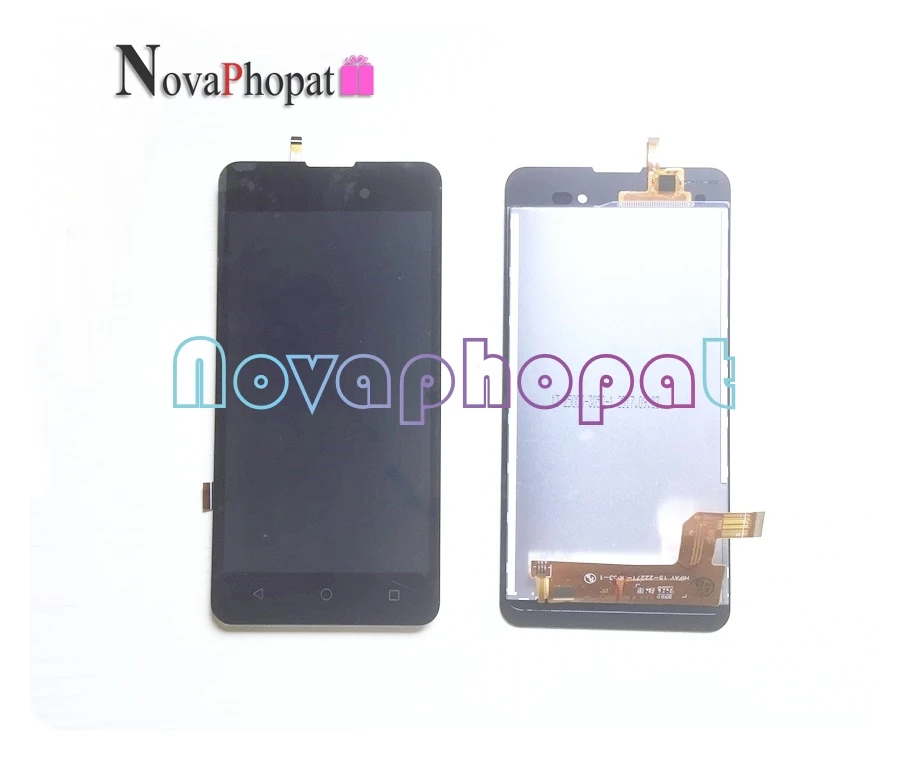 Novaphopat черный экран для BQ 5035 BQ-5035 Velvet BQS 5035 сенсорный экран дигитайзер сенсор ЖК-дисплей полная сборка Замена