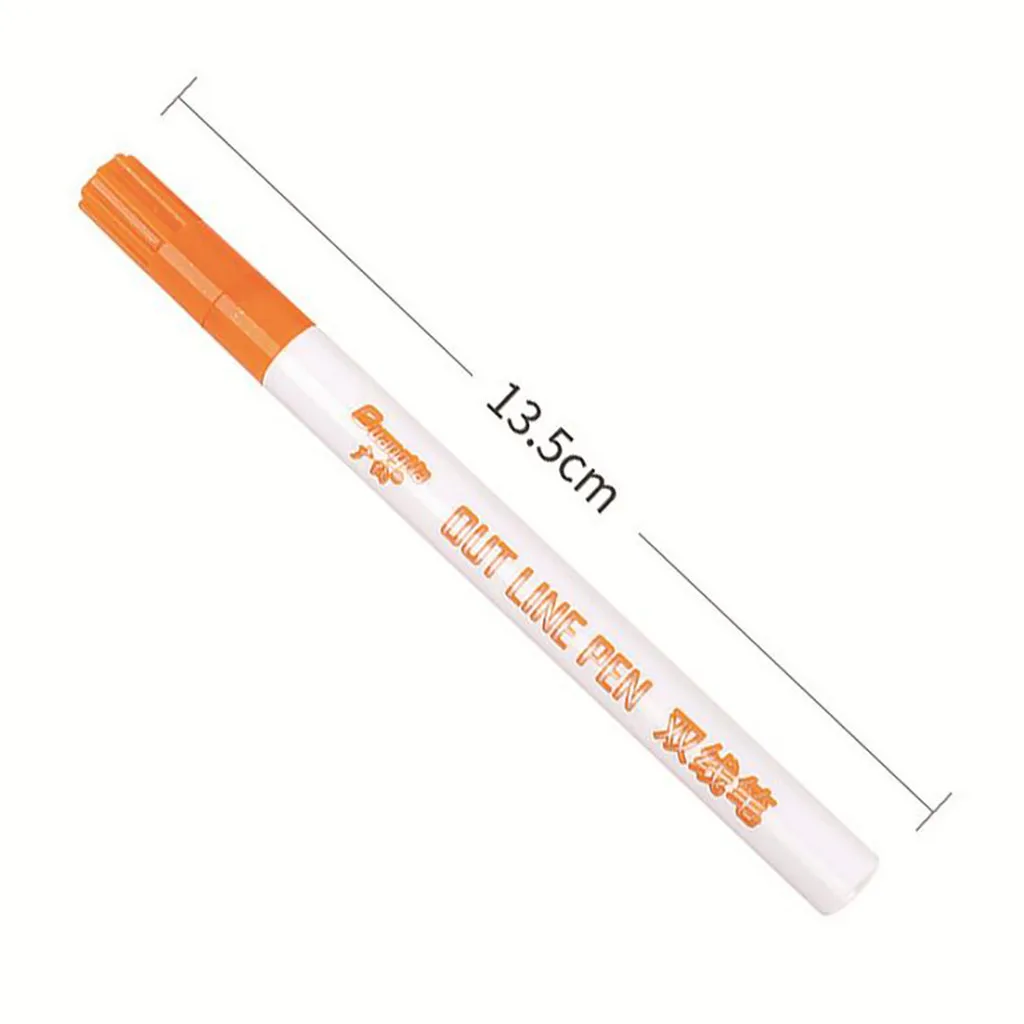 Флуоресцентный маркер двойная линия контурной ручки цвет флуоресцентный