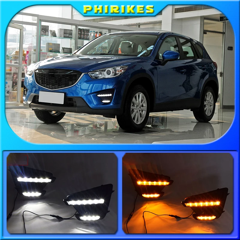 

1 пара, дневные ходовые огсветильник для Mazda cx5 2012 2013 2014 2015 2016