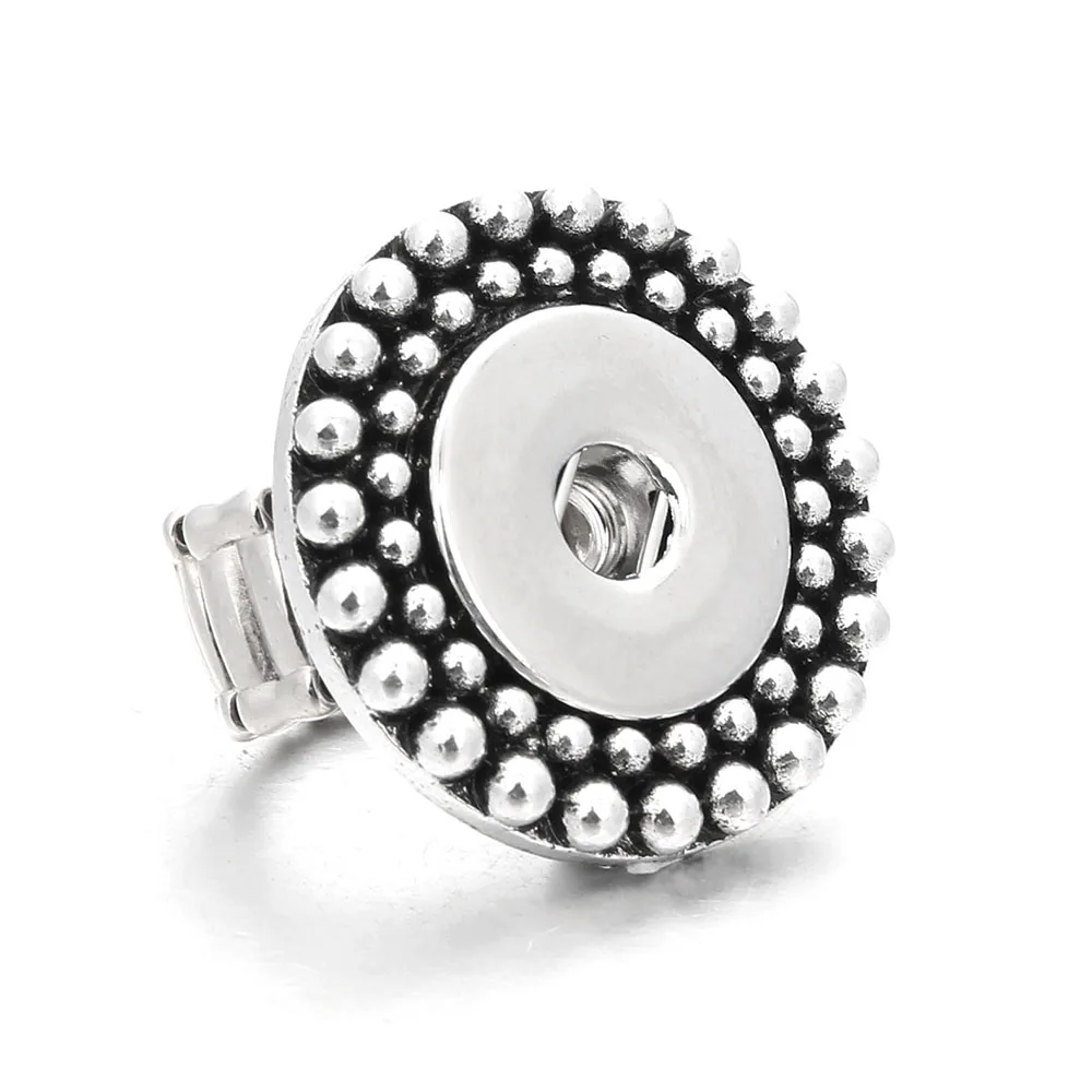 Новое кольцо с застежкой ювелирные изделия DIY Кристалл 18 мм Металлические