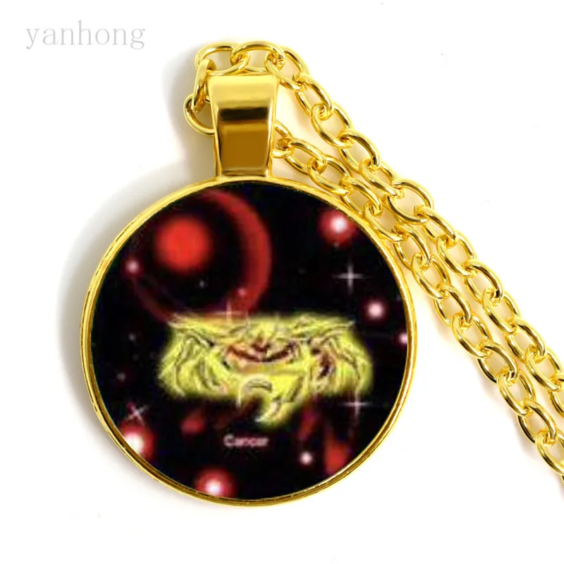 Популярные ювелирные изделия 12 лет с рисунком звездных сидя Ожерелье Стеклянный