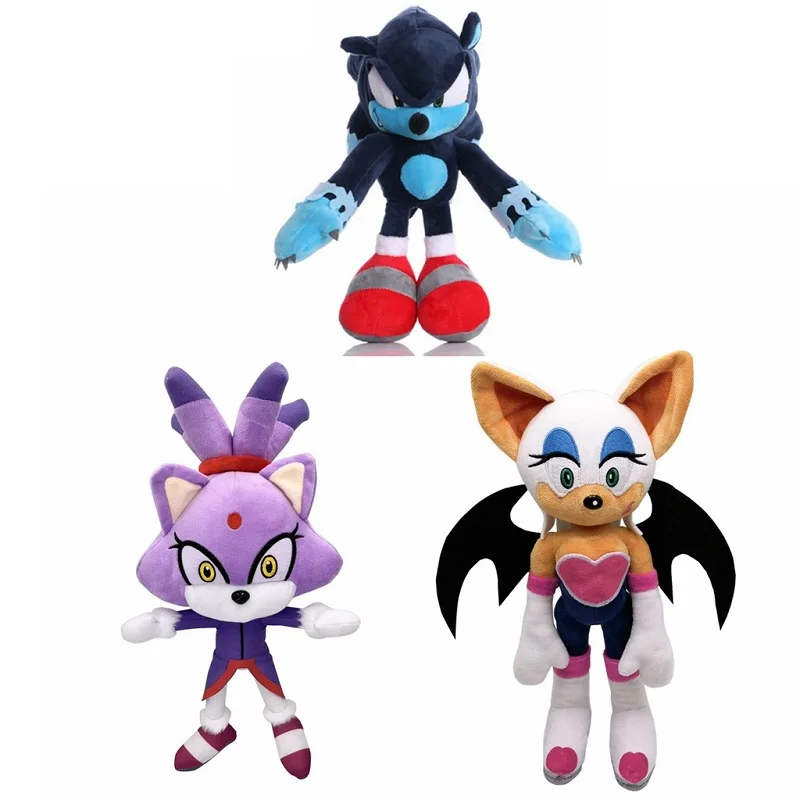 27-40 см Соник Еж сиреневый Кот разный мир принцесса пламя кошка плюшевая Мягкая