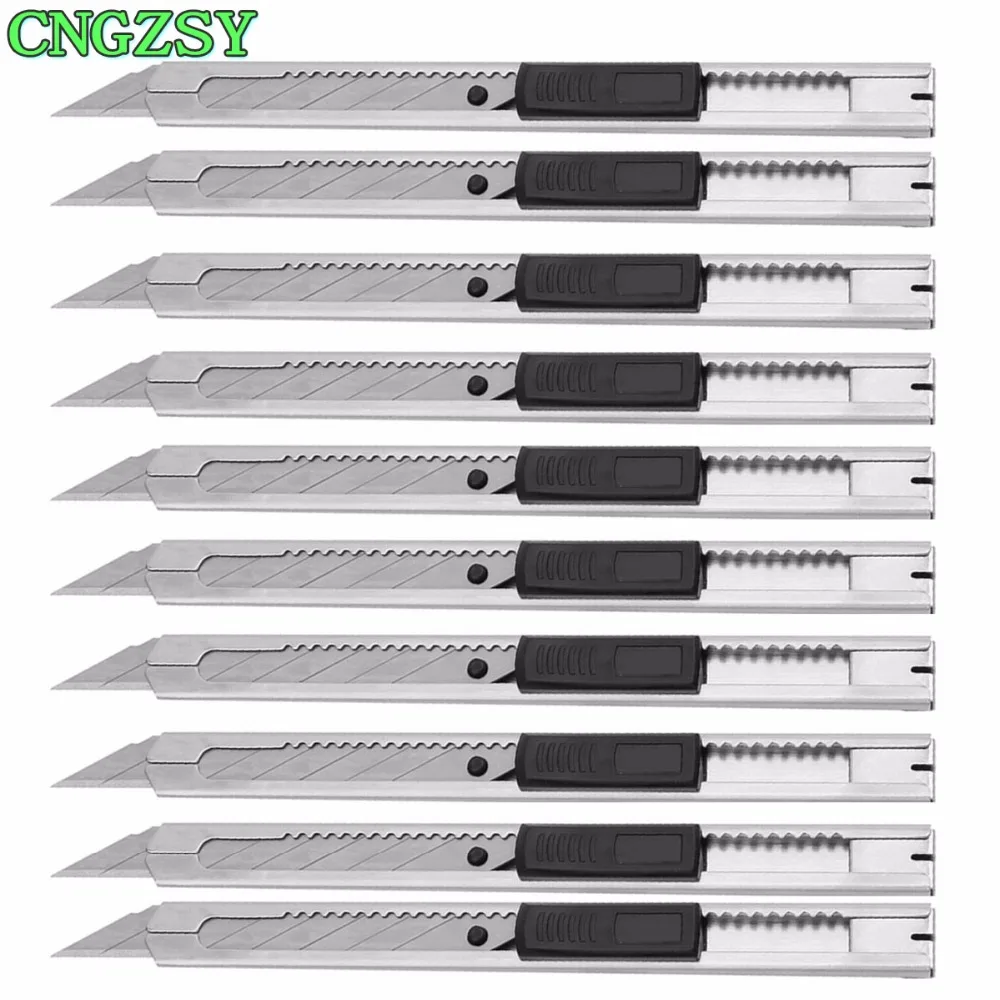 CNGZSY 10 шт. виниловая пленка для резки Ножи мини Нержавеющая сталь карман школьные