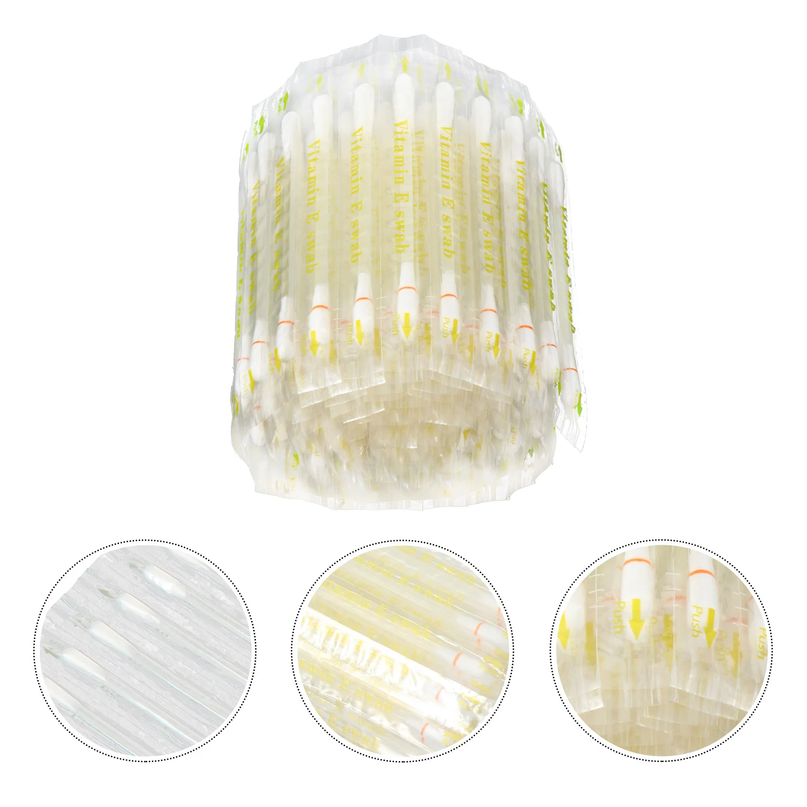 

100Pcs Disposable Vitamin E Cotton Swabs Applicators for Lip Gum Care