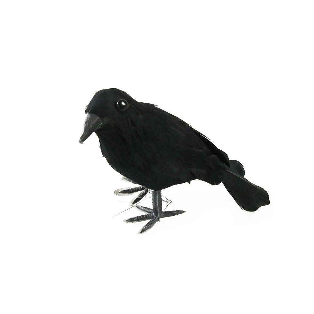 

1PCS Halloween Crow Fake Bird Toy Crow Props Fancy Dress Decoration Props Halloween decoration Haunted House Party Prop