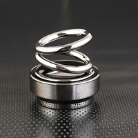 solar double ring rotating suspension car perfume air freshener solid perfume diffuser essential oil for auto decoration