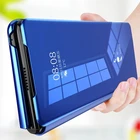 Чехол-книжка для Xiaomi Redmi Poco X3 NFC M2 Note 9S Pro 10T Lite, зеркальный