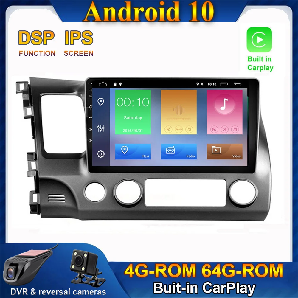 CARPLAY Android 10 0 автомобильный радиоприемник стерео плеер GPS навигация мультимедиа