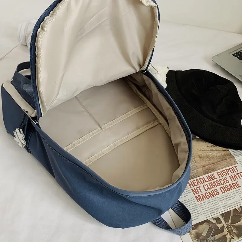 

Classic Fashion Cute Girls Backpack Female Kawaii Nylon Student Men Black Schoolbag For Lady Waterproof Bookbag Mochila