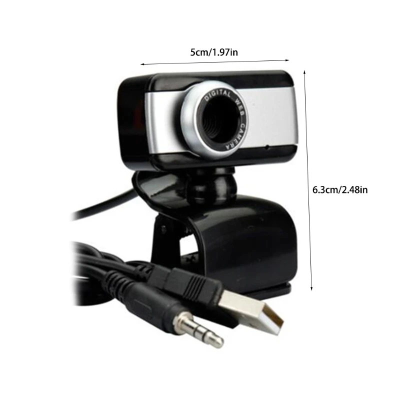 

USB Webcam Built-in Microphone Computer Live Broadcast Camera Laptop Clamp Cam