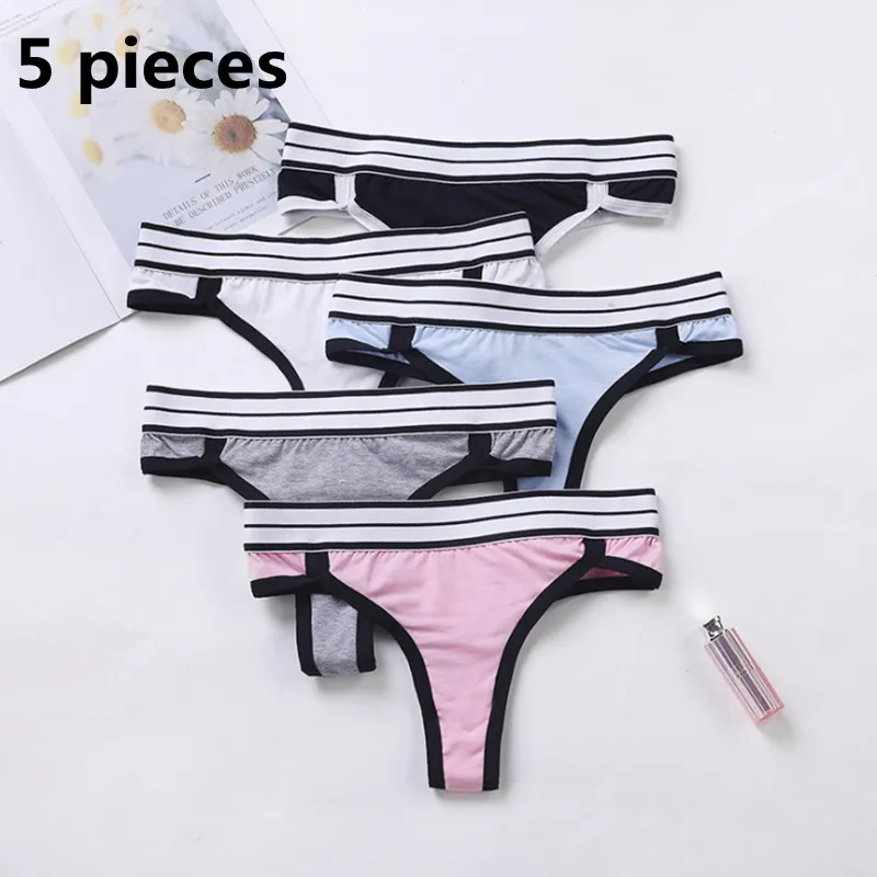 

Plus Size T Pants Great Elasticity Fat Mom Women's Panties Sexy Woman Thong Cotton Briefs Exotic Accessories Mid-rise Thongs