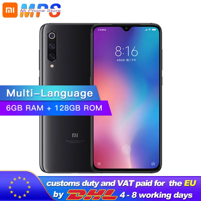 Мобильный телефон Xiaomi mi 9 128 Гб ПЗУ 6 ГБ ОЗУ Восьмиядерный процессор Snapdragon 855 39
