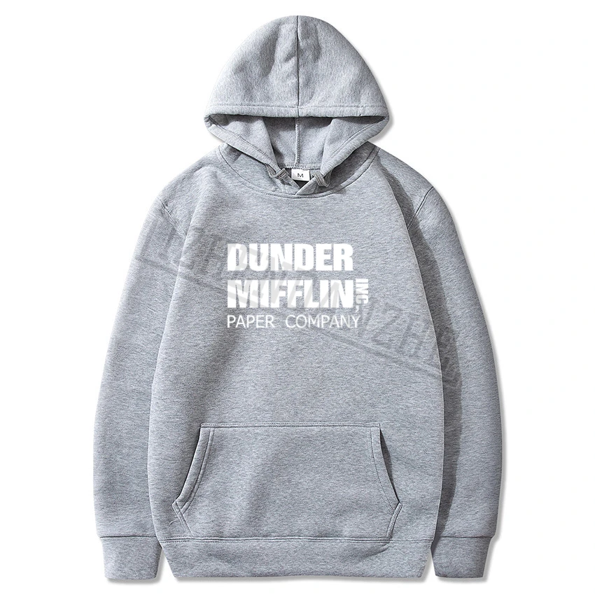 Мужская толстовка с капюшоном и принтом dander Mifflin Повседневная Толстовка для