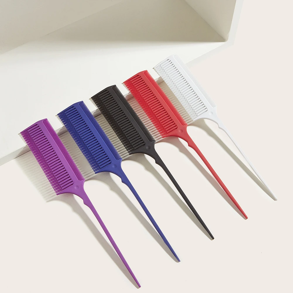 

Двухсторонняя расческа для окрашивания, расческа для плетения, щетка для парикмахерских, плетеные расчески, расческа для окрашивания волос