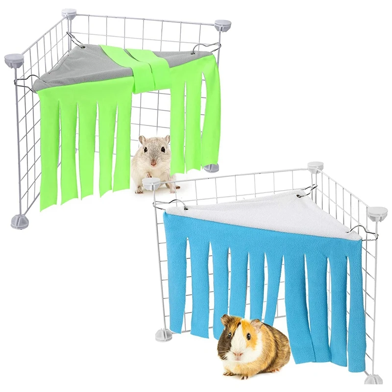 

Small Animal Corner Hideout Corner Fleece Hideaway Guinea Pig Cute Ferret Hammock and Sleeping Bed for Ferrets