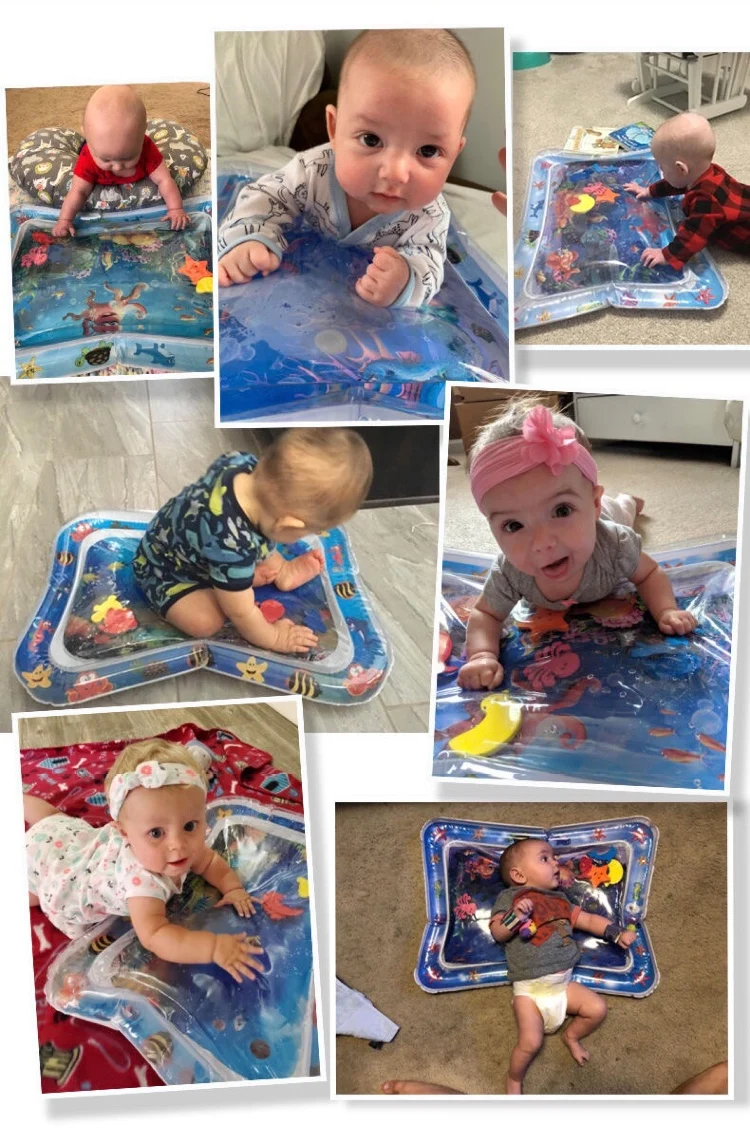 

Kids Water Play Mat Toys Summer inflatable mat for babies Safety Cushion Ice Mat Early Education Toys