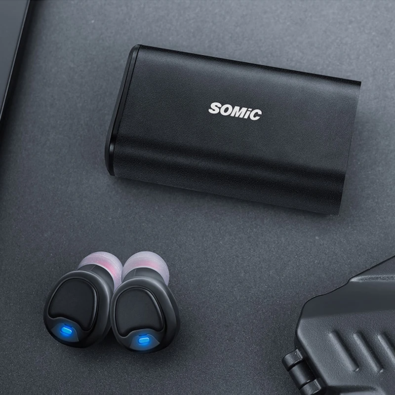TWS наушники SOMiC W20 с поддержкой Bluetooth 5 0 и функцией шумоподавления 450 мА ч|Наушники