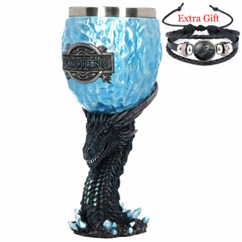 Кофейные кружки Dragon Stark из нержавеющей стали чашки смолы и Креативные 3D пивные