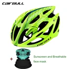 Профессиональный защитный шлем для шоссейного горного велосипеда, встроенная формовка из пенополистирола, унисекс, с защитой от солнца, для катания