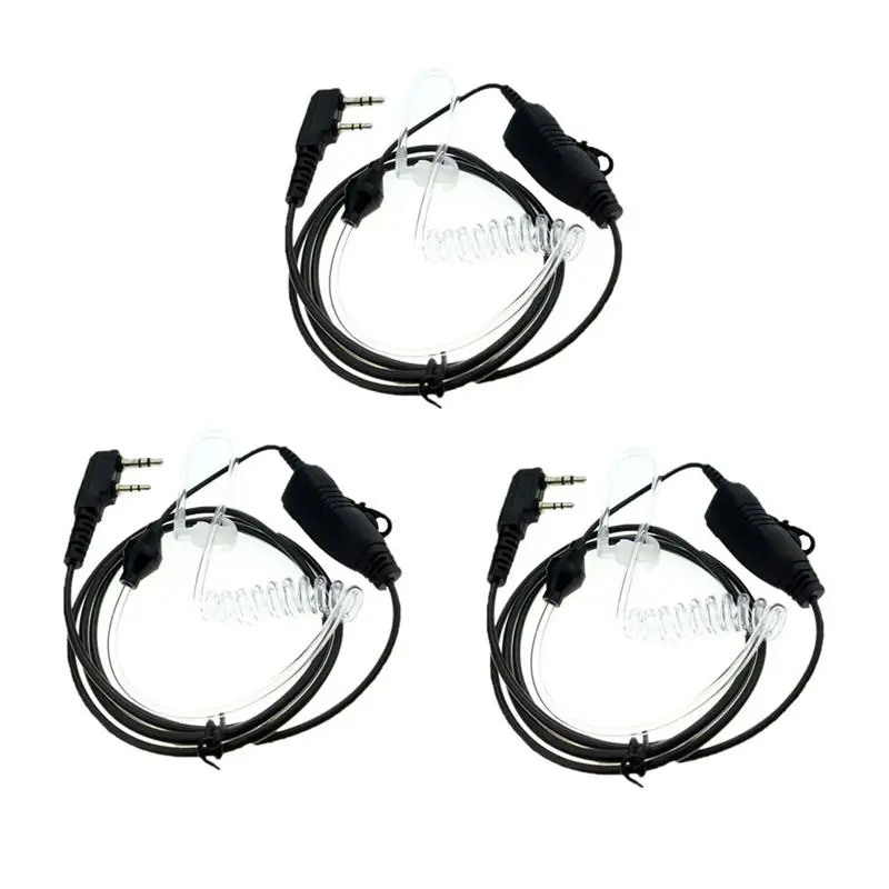 AAAE Top 3 Pcs2 Pin Акустическая трубка наушник гарнитура микрофон и Ptt Совместимость для