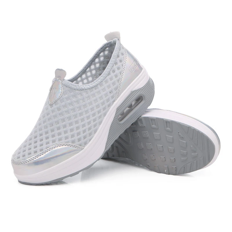 Женские кроссовки на воздушной подушке дышащие для фитнеса увеличивающие рост