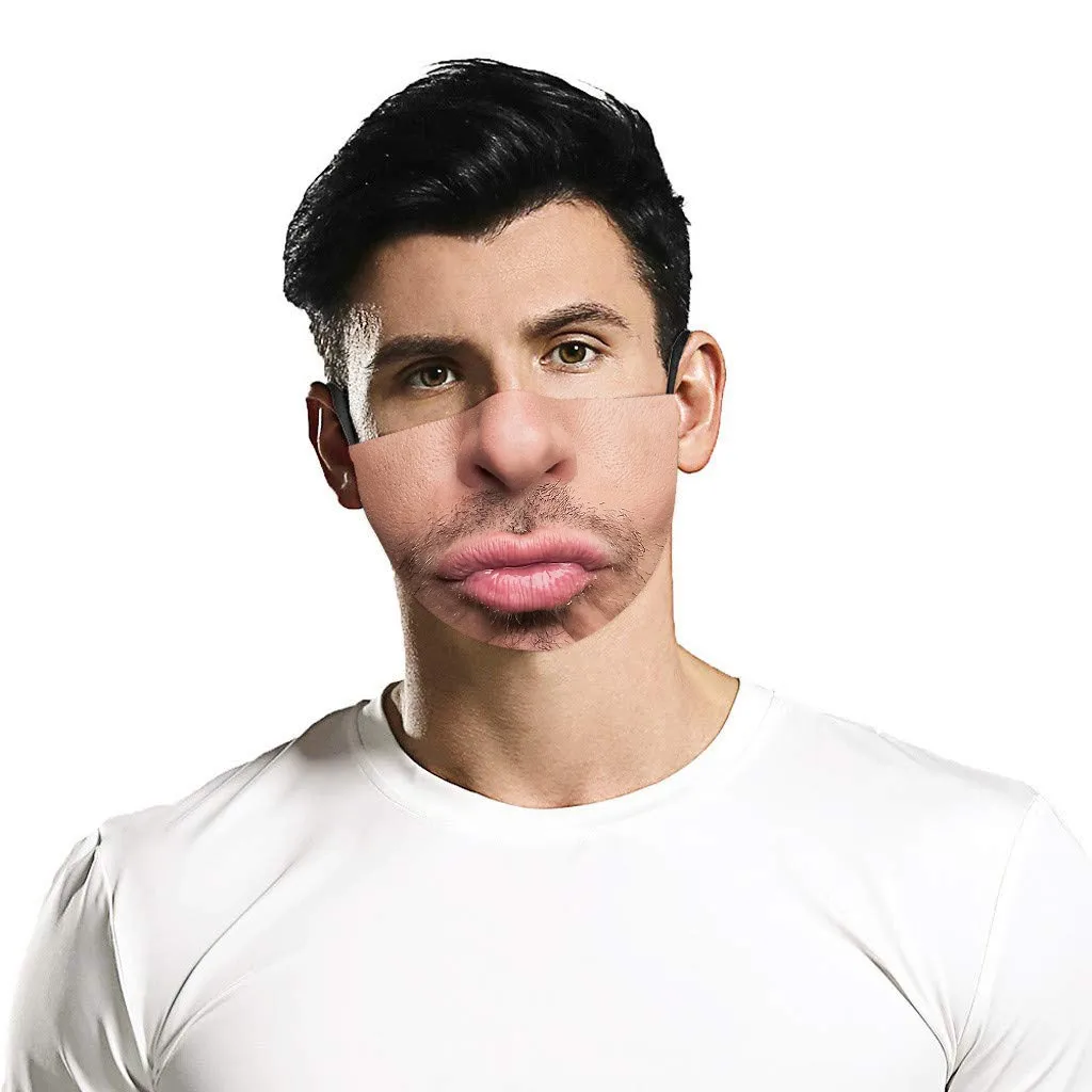 Дышащая Маска для лица косплея и Хэллоуина с забавным 3D-принтом | Тематическая