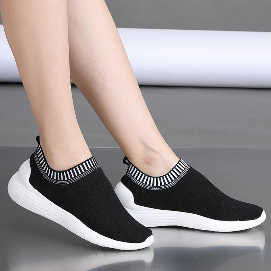 Женские кроссовки Модные Повседневные Дышащие легкие спортивные без застежки