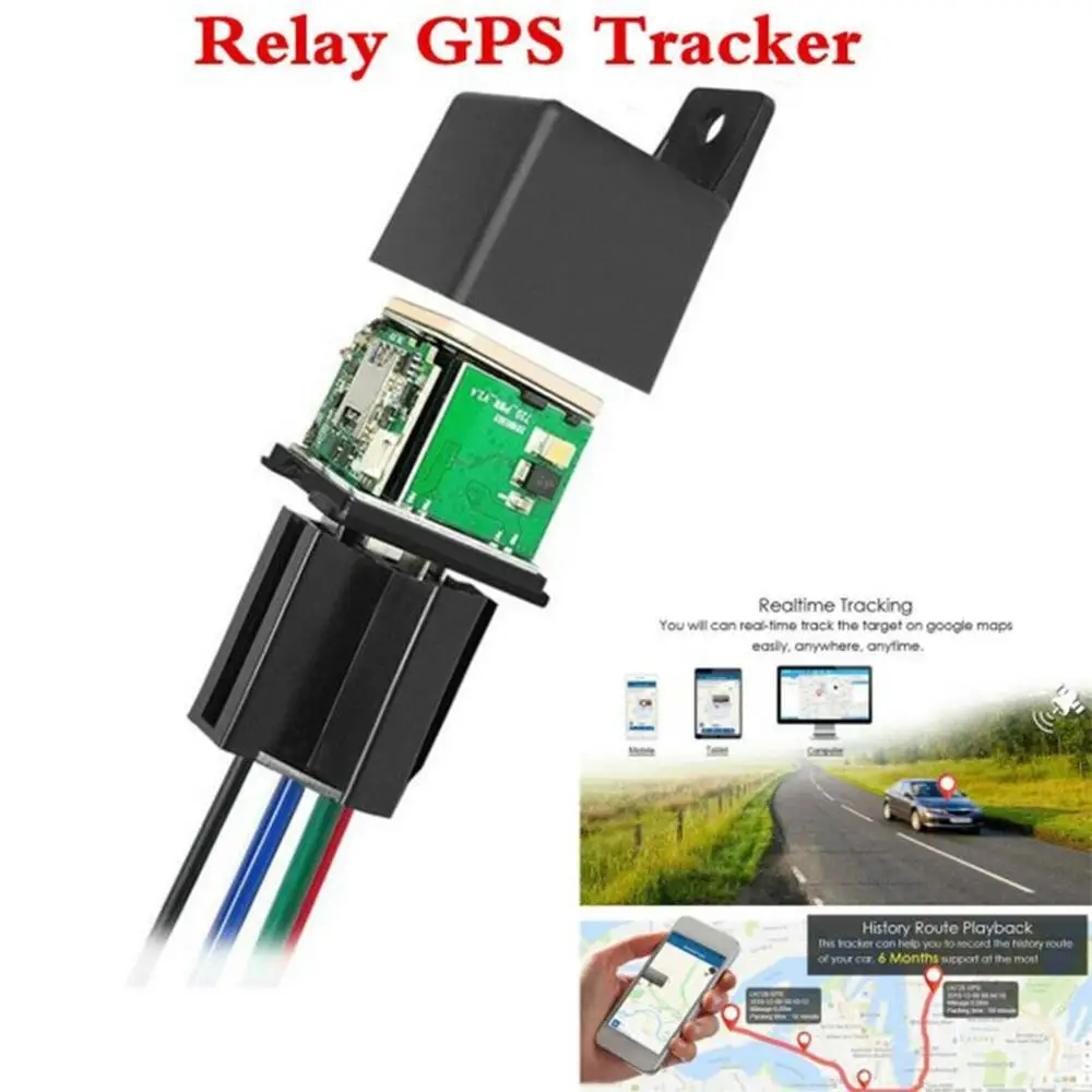 Автомобильный GPS-трекер реле слежения GSM локатор дистанционное управление