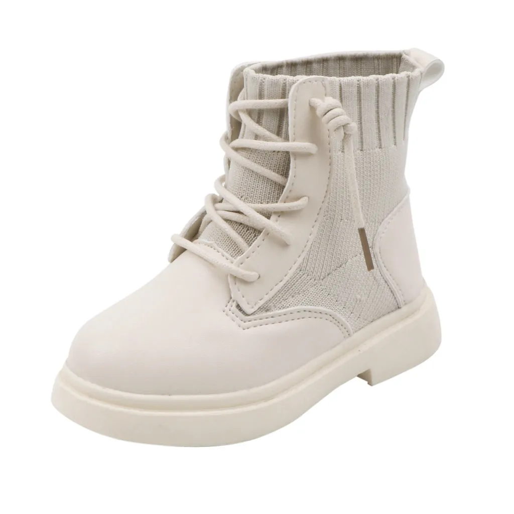 Детские ботинки зимние короткие ботиночки для мальчиков и девочек Теплая обувь в